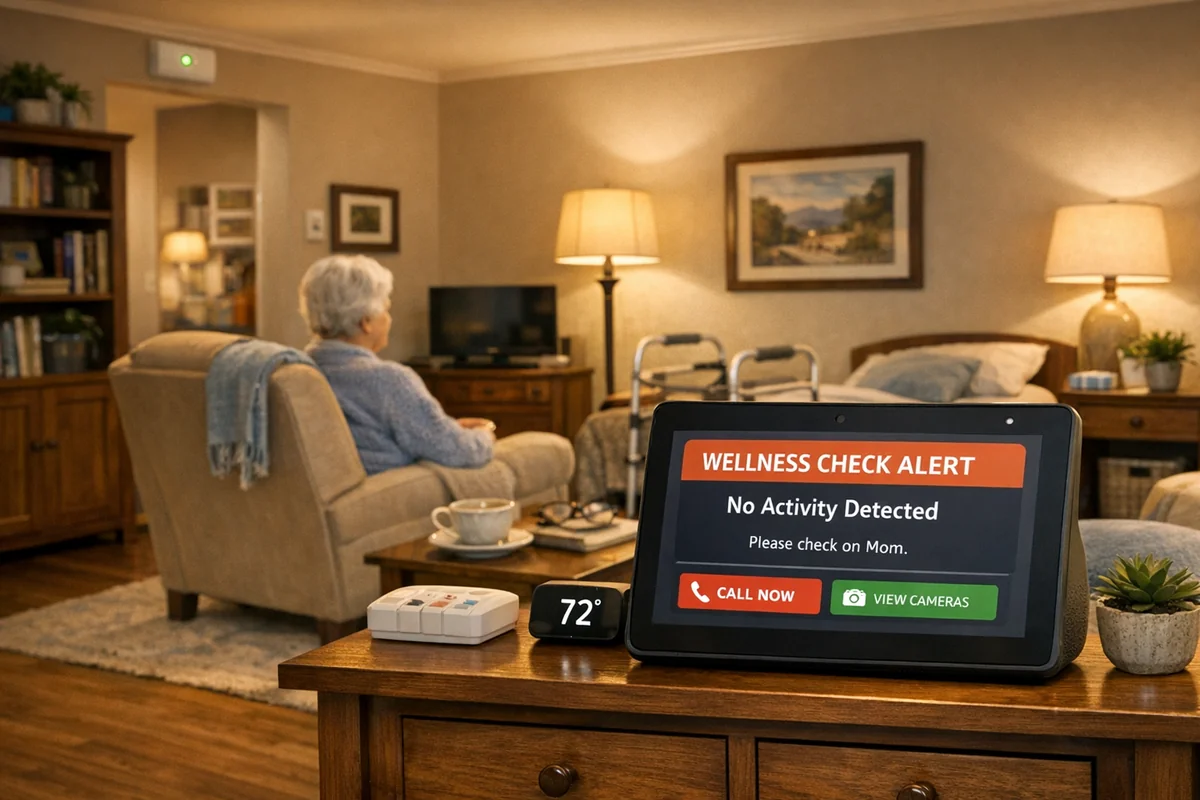 Elderly care monitoring with ARMA Domus
