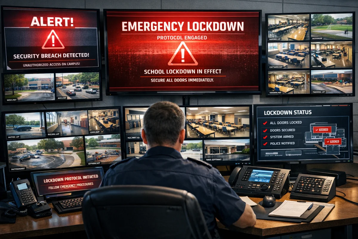 School security lockdown with ARMA Sentinel system