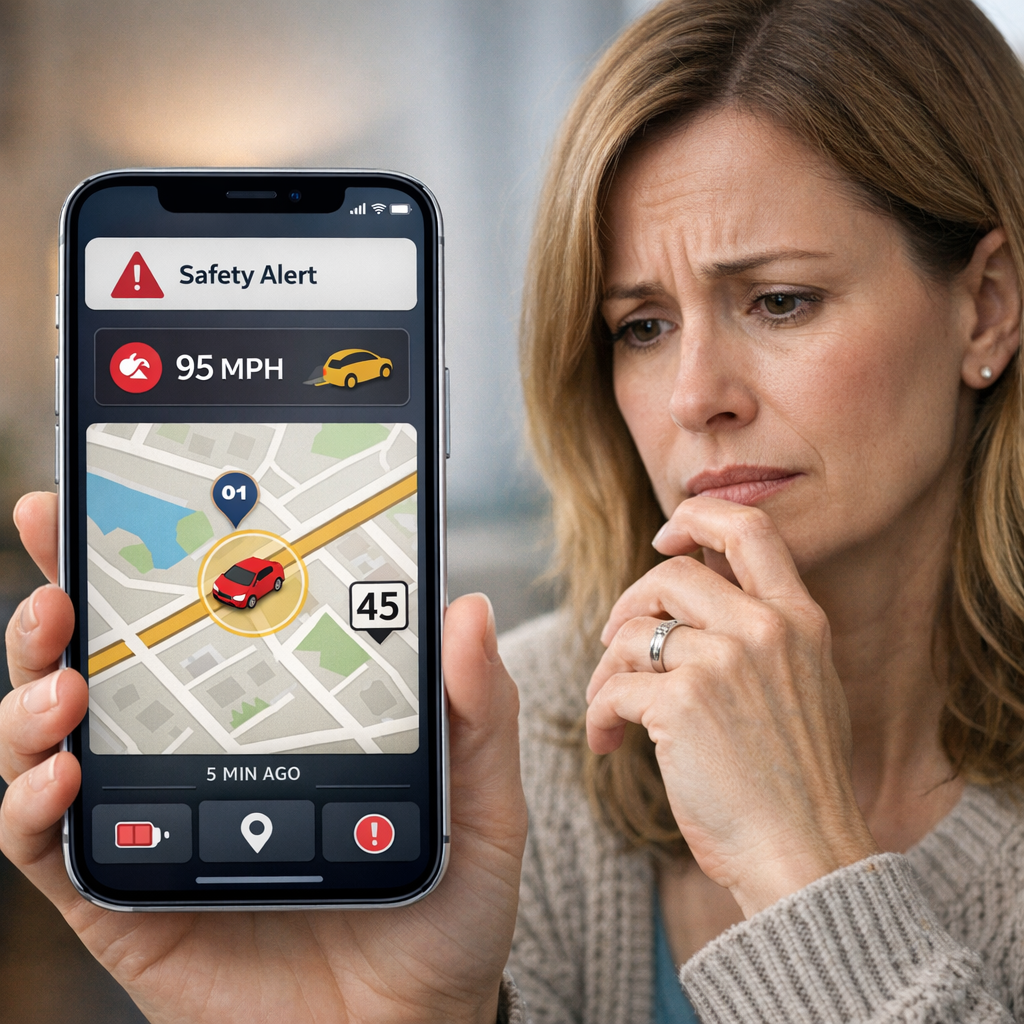 Parent monitoring dashboard for teen driver safety